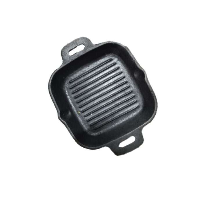 Seasoning Iron Double Handle Grill Pan