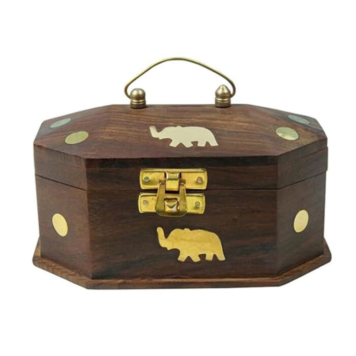 Classic Wooden Handcrafted Jewellery Box - 6x4 - Image 5