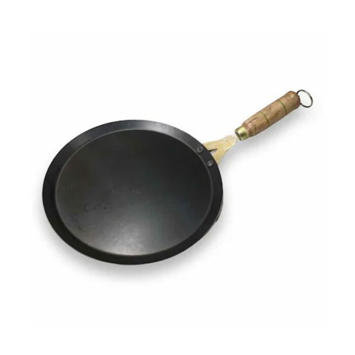 Wooden Handle Iron Chappati Tawa - Roster Pan