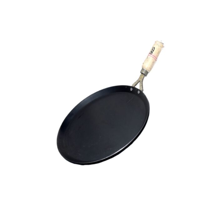 Wooden Handle Iron Chappati Tawa - Roster Pan - Image 2