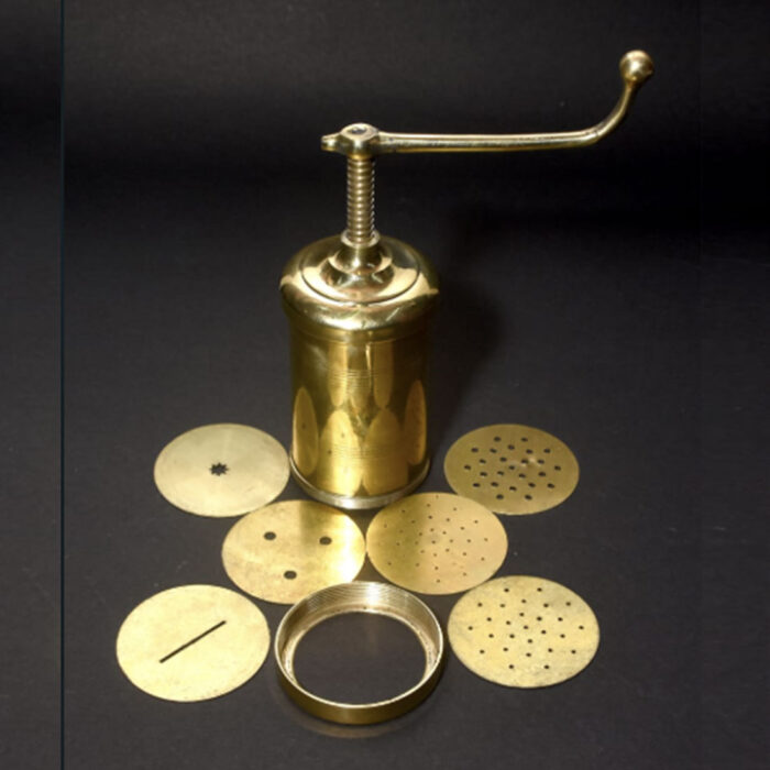 Brass Murukku and Idiyappam Maker with 6 Pattern Discs 1 Set