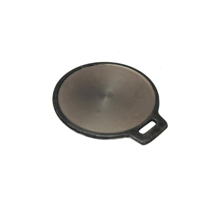Traditional Cast Iron Fish Fry and Dosa Tawa - 12 Inchs